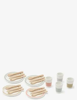 Kid's Concept Dinnerware 4 play set BISTRO - Tillbehör till leksakskök MULTI Sale