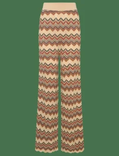 Ditte flared knitted pants - Byxor|Malina Online