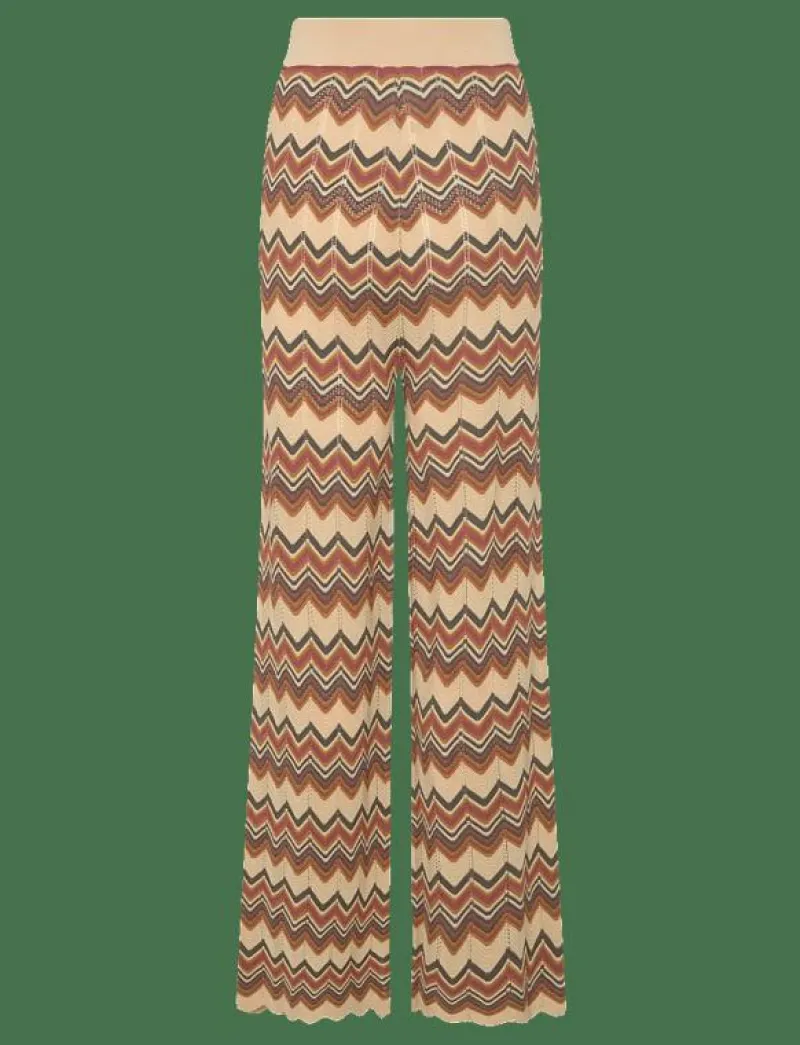 Ditte flared knitted pants - Byxor|Malina Online