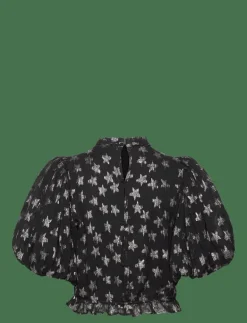 Fabienne Chapot Dolli Top - Kortärmade blusar BLACK/SILVER Online