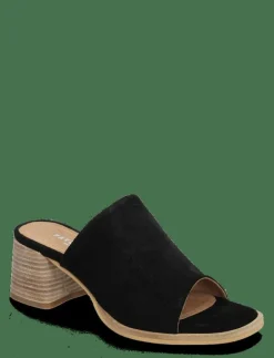Pavement Dona - Mules med klack BLACK SUEDE New