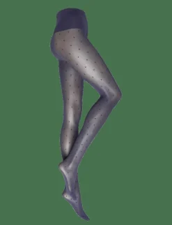 Swedish Stockings Doris Dots tights 40D - Strumpbyxor NAVY Discount