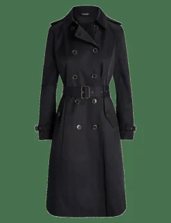Double-Breasted Belted Trench Coat - Trenchcoats|Lauren Ralph Lauren Best