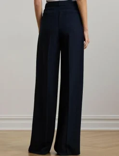 Double-Faced Georgette Wide-Leg Pant - Vida byxor|Lauren Ralph Lauren Online