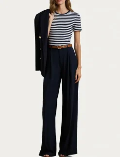 Double-Faced Georgette Wide-Leg Pant - Vida byxor|Lauren Ralph Lauren Online