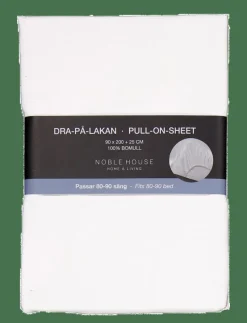 DRA-PÅ-LAKAN VIT 90X200 - Dra på lakan|Noble House Outlet