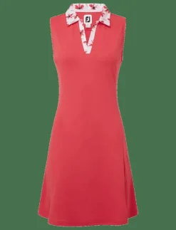 Dress with Floral Trim - Klänningar|FootJoy New