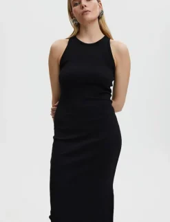 Gestuz DrewGZ sl long dress NOOS - Midiklänningar BLACK Outlet