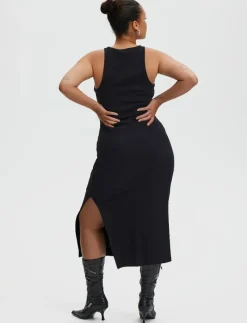 Gestuz DrewGZ sl long dress NOOS - Midiklänningar BLACK Outlet