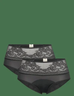 Dorina ECO MOON/LACE-2PP Midi - Menstrosor BLACK/BLACK Clearance