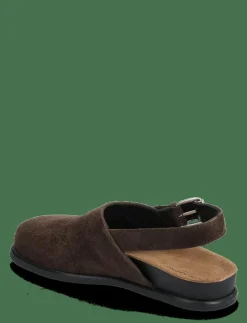 VAGABOND EFFIE - Platta mules BROWN