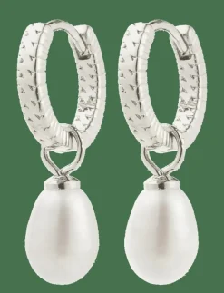 ELLIANA earrings silver-plated - Hoops|Pilgrim Outlet