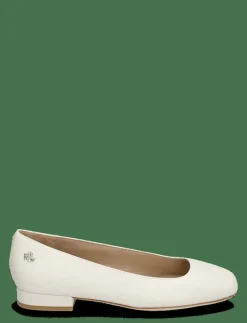 Lauren Ralph Lauren Emellie Nappa Leather Ballet Flat - Ballerinas SOFT WHITE Best