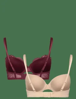 Dorina EMERSYN-2PP DEMI - Balconette BH:ar RED/BEIGE New