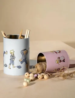 Muurla Emil plåtburkar Emil och Ida set om 2 st - Förvaringsburkar BLUE/PINK New