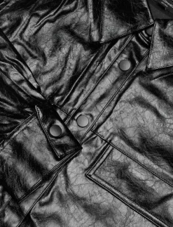 EMMETT PU OVERSHIRT - Overshirts|French Connection Clearance