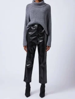 EMMETT PU TAPERED TROUSER - Skinnbyxor|French Connection