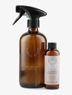 Simple Goods Empty Glass Bottle, All Purpose - Textilvård BROWN Discount