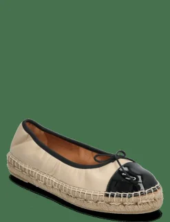 Billi Bi Espadrilles - Platta espadriller BLACK PATENT/BEIGE NAPPA New