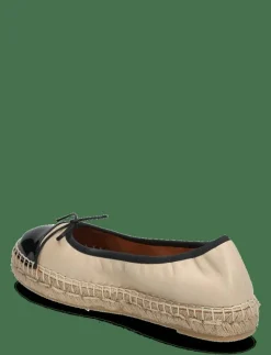 Billi Bi Espadrilles - Platta espadriller BLACK PATENT/BEIGE NAPPA New