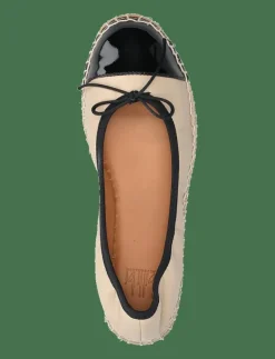 Billi Bi Espadrilles - Platta espadriller BLACK PATENT/BEIGE NAPPA New