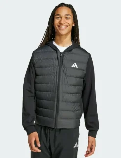 adidas Sportswear ESS LD HYB HD J - Jackor BLACK Discount