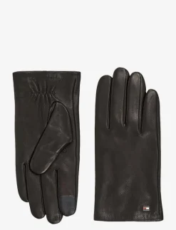 ESSENTIAL FLAG LEATHER GLOVES - Fingervantar|Tommy Hilfiger Outlet