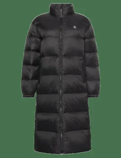 Calvin Klein Jeans ESSENTIAL MIDWEIGHT LONG PUFFER - Dunkappor BLACK