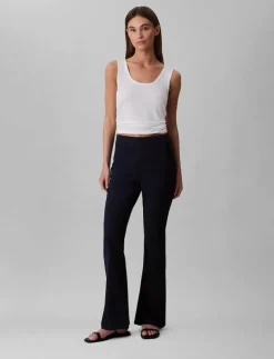 EU STRETCH CREPE STRAIGHT PANT - Kostymbyxor|Calvin Klein Best