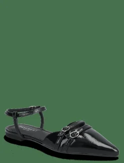 Pavement Evita - Platta slingbacks BLACK PATENT Clearance
