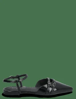 Pavement Evita - Platta slingbacks BLACK PATENT Clearance