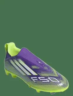 adidas Performance F50 LEAGUE LL FG/MG J - Sportskor PURRUS/FTWWHT/LUCLEM Best