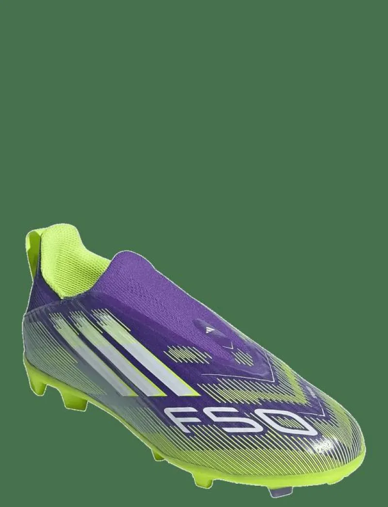 adidas Performance F50 LEAGUE LL FG/MG J - Sportskor PURRUS/FTWWHT/LUCLEM Best