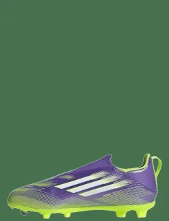 adidas Performance F50 LEAGUE LL FG/MG J - Sportskor PURRUS/FTWWHT/LUCLEM Best