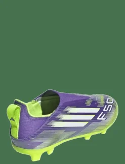 adidas Performance F50 LEAGUE LL FG/MG J - Sportskor PURRUS/FTWWHT/LUCLEM Best