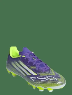 adidas Performance F50 LEAGUE MG - Fotbollsskor PURRUS/FTWWHT/LUCLEM Clearance