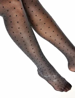 Sneaky Fox Fay tights - Strumpbyxor BLACK/SILVER Online