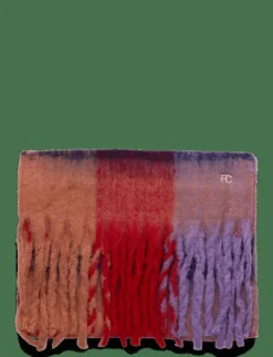 French Connection FC FLUFFY CHECK SCARF - Halsdukar MULTI RED Online