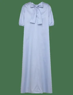 Naja Lauf FELICITY DRESS COTTON SATEEN - Maxiklänningar LIGHT BLUE