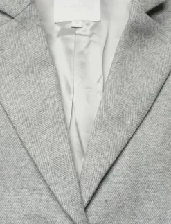 Naja Lauf FEODORA JACKET SOFT HERRINGBONE - Enkelknäppta kavajer LIGHT GREY Discount