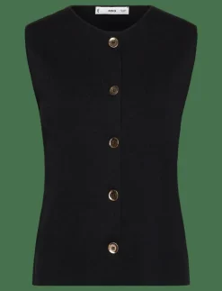 Fine-knit gilet - Stickade västar|Mango Best