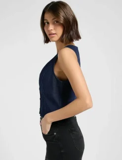 FITTED VEST - Jeansvästar|Lee Jeans