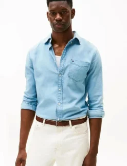 FLANNEL INDIGO SHIRT - Casual skjortor|Tommy Hilfiger Outlet