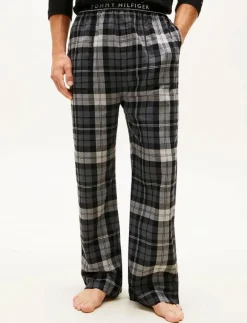 Tommy Hilfiger FLANNEL PJ PANT WB - Nederdelar BLACK TARTAN Discount
