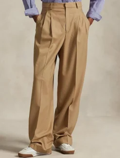 Flannel Wide-Leg Pant - Kostymbyxor|Polo Ralph Lauren Clearance