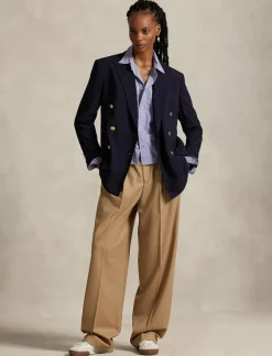 Flannel Wide-Leg Pant - Kostymbyxor|Polo Ralph Lauren Clearance