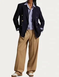 Flannel Wide-Leg Pant - Kostymbyxor|Polo Ralph Lauren Clearance