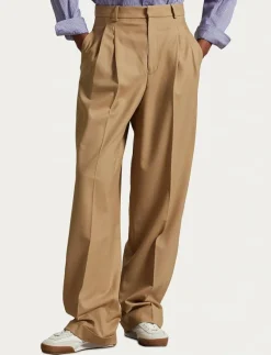 Flannel Wide-Leg Pant - Kostymbyxor|Polo Ralph Lauren Clearance