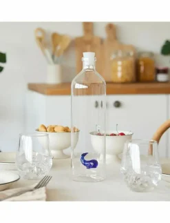 Balvi Flaska Atlantis, Blå Val, 1,2l, Borosilikatglas - Vattenflaskor BLUE WHALE Sale