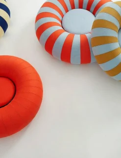 Studio About FLOAT - Sittpuffar BLUE/OCHRE Sale